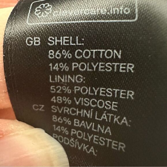 H&M size 6 navy blue striped blazer‎ - Picture 3 of 4